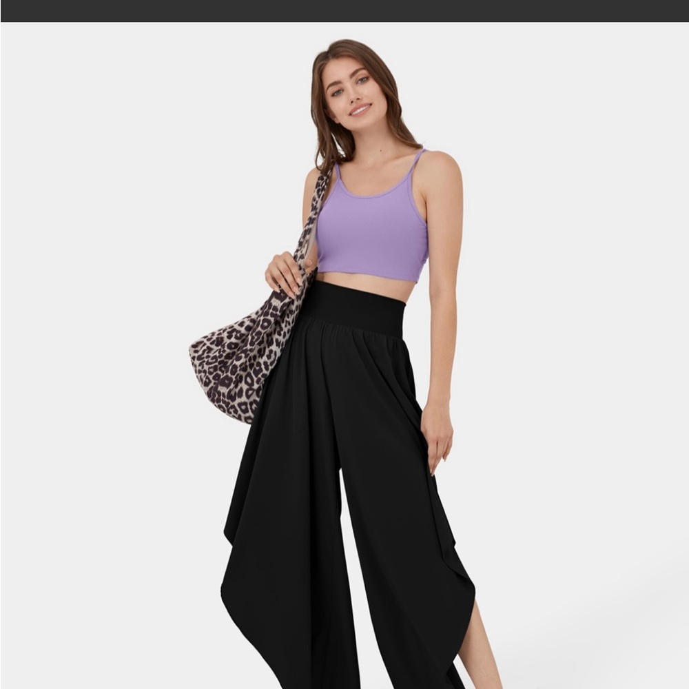 Black Wide-Leg Pants